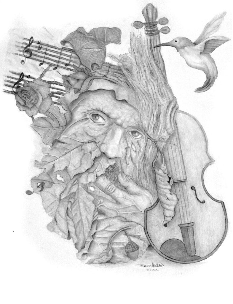 The musician, the master, and the maple drawing